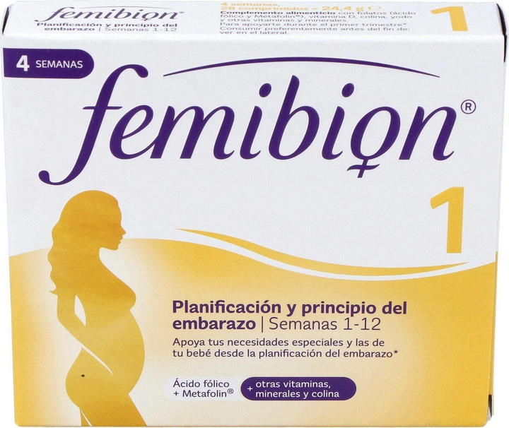 Suplement diety Femibion Pronatal 1 28 tabletek (8470001947697) - obraz 1