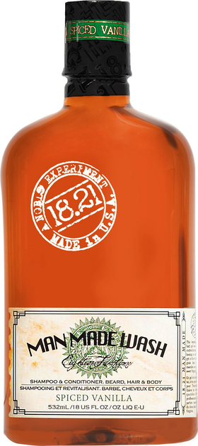 Шампунь 3в1 для волосся, тіла та бороди 18.21 Man Made Spiced Vanilla Man Made Wash 532 мл від Rozetka на платформі USKIDKA Акція на Шампунь 3в1 для волосся, тіла та бороди 18.21 Man Made Spiced Vanilla Man Made Wash 532 мл від Rozetka