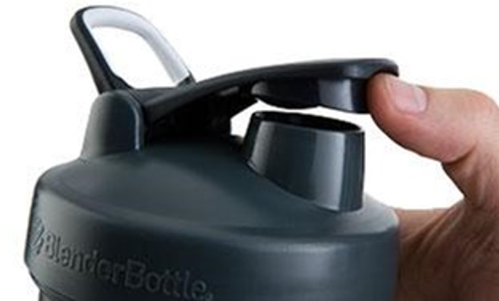 Шейкер BlenderBottle Pro45 з кулькою 1.3 л Сірий з білим (Pro 45 Grey / White (ORIGINAL)) - зображення 8