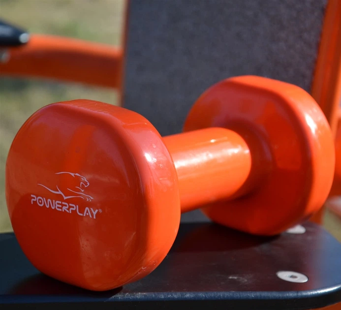 Гантель PowerPlay 4125 виниловая 4 кг Оранжевая (PP_4125_4kg) - Фото 9 Гантель PowerPlay 4125 виниловая 4 кг Оранжевая (PP_4125_4kg) - изображение 9