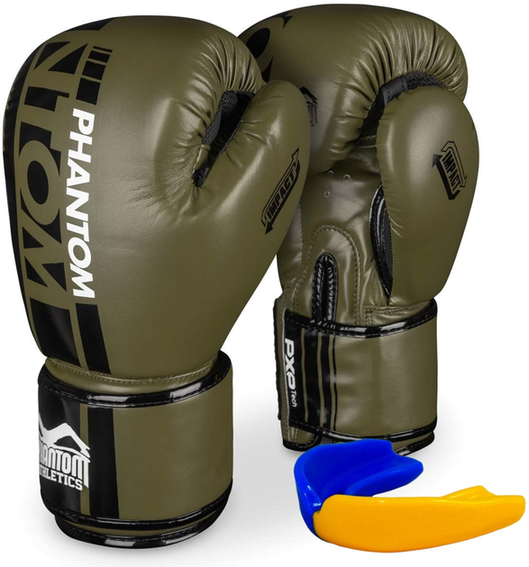 Боксерские перчатки Phantom APEX Army Green 16 унций (PHBG2400-16 ...