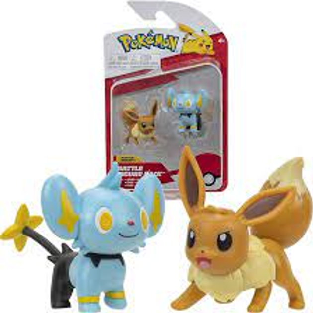 Ігровий набір Jazwares Battle Figure Shinx & Eevee #3 2 шт (191726424550) - зображення 1