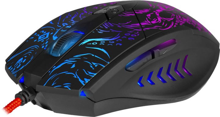 Mysz Defender Titan GM-650L RGB USB Black (4714033526500) - obraz 7