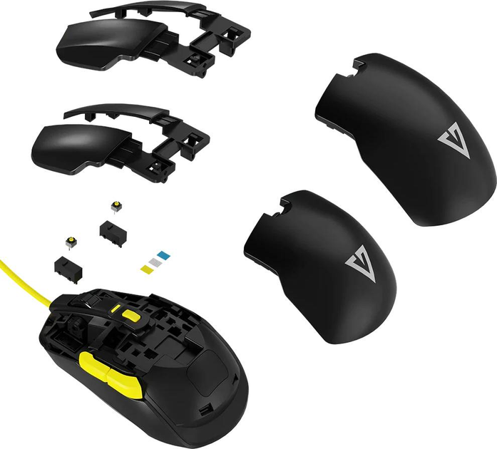 Mysz Modecom Jager Volcano RGB Hot-Swap Custom USB Black (M-MC-JAGER-100) - obraz 9