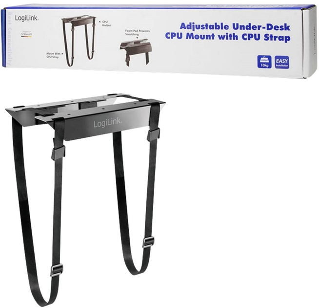 Uchwyt do CPU LogiLink EO0009 Under-Desk (4052792050622) - obraz 5