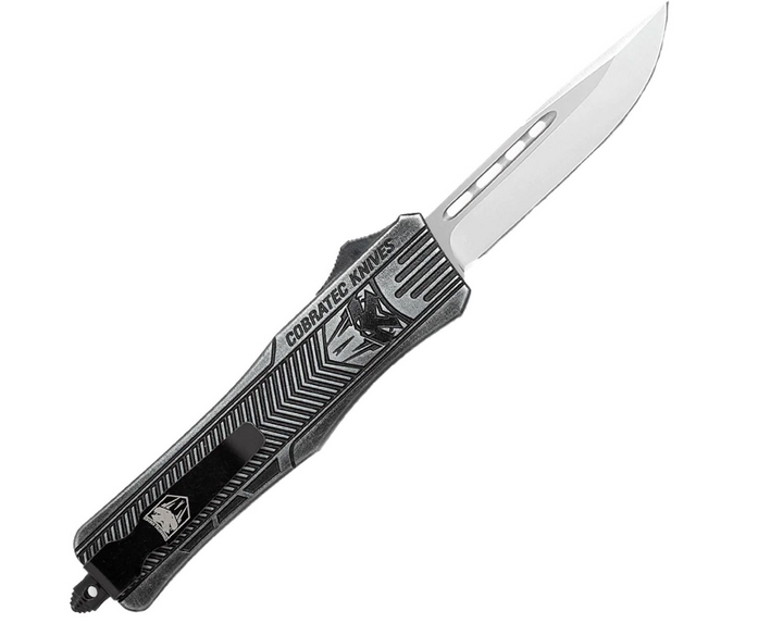 Складной Пружинный Нож CobraTec Medium CTK-1 Drop-Point Черный 06CT059 - изображение 2