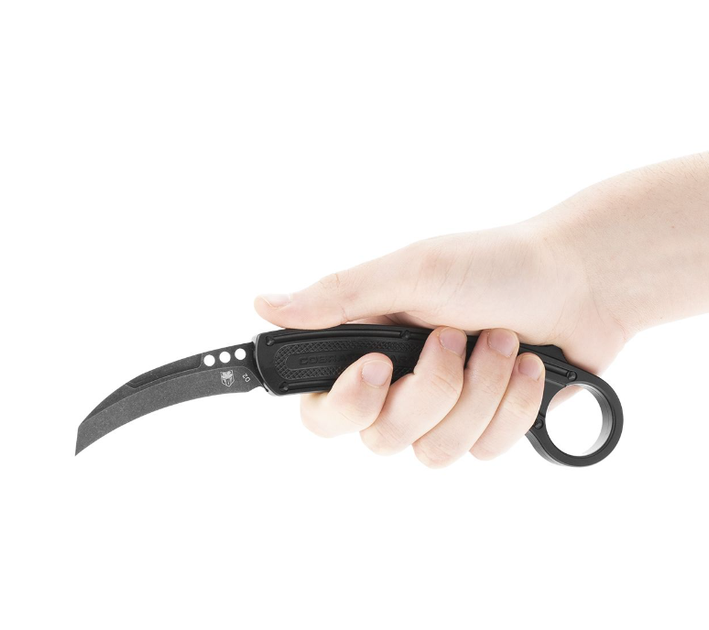 Складаний Пружинний Ніж CobraTec OTF Karambit CTBK-RH 06CT003 - зображення 2