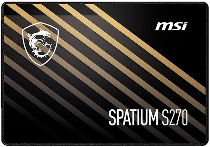 SSD диск MSI Spatium S270 480GB 2.5" SATAIII 3D NAND TLC (S78-440E350-P83) - зображення 1