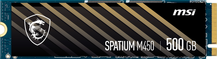 Dysk SSD MSI Spatium M450 500GB NVMe M.2 PCIe 4.0 TLC 3D NAND (S78-440K190-P83) - obraz 1