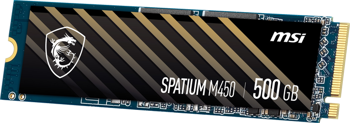 SSD диск MSI Spatium M450 500GB NVMe M.2 PCIe 4.0 TLC 3D NAND (S78-440K190-P83) - зображення 5