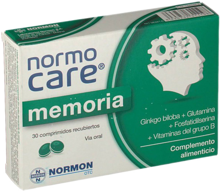 Suplement diety Normon Normovital Memory 30 tabletek (8435232311198) - obraz 1