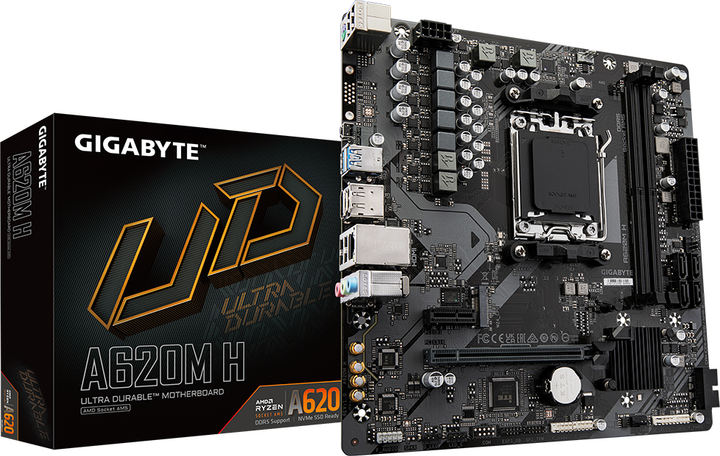 Материнская плата Gigabyte A620M H (sAM5, AMD A620, PCI-Ex16) - изображение 5