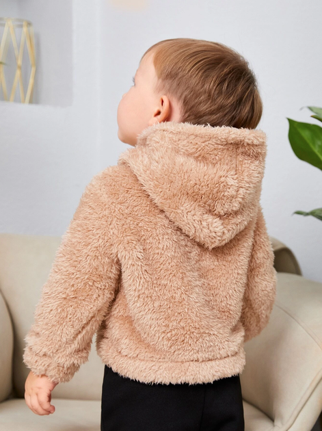 Худі дитяче тедді з капюшоном Shein Teddy 1345B зріст 68-74см Beige - Фото 4 Худі дитяче тедді з капюшоном Shein Teddy 1345B зріст 68-74см Beige - зображення 4
