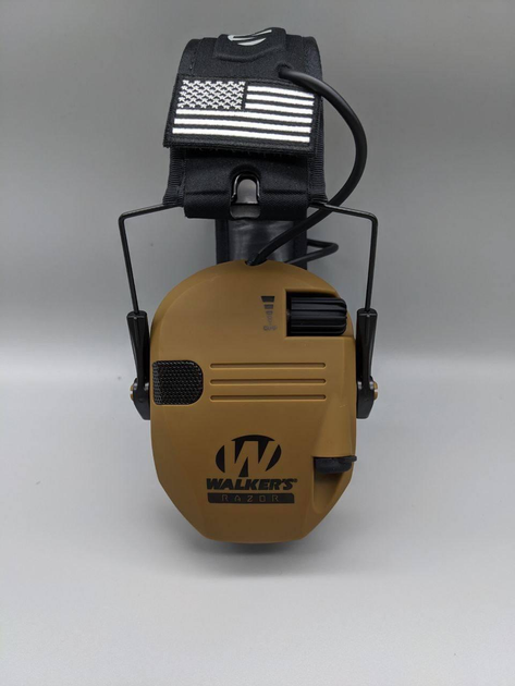 Навушники Walkers Razor Койот (Kali) складні для активного приглушення динамічних звуків із двома мікрофонами Hi Gain та голосовим налаштуванням режиму - зображення 2