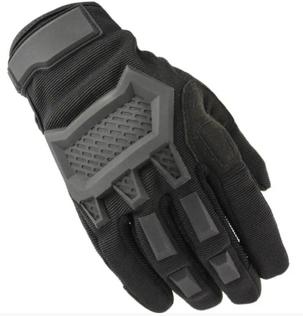Перчатки полнопалые с защитой на липучке FQ16SDF0207 Черный XL (Kali) - изображение 1