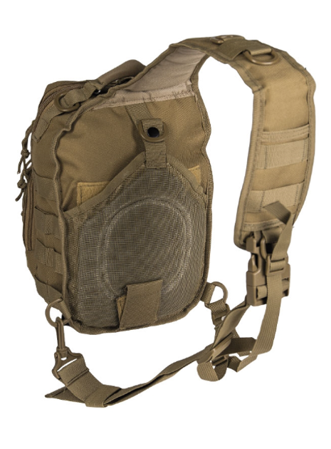 Рюкзак однолямковий тактичний військовий Mil-Tec 9 л Койот (14059105-9) M-T - изображение 2