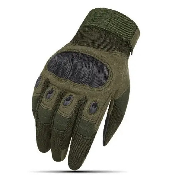 Перчатки защитные на липучке FQ20T001 Оливковый L (Kali) - изображение 1