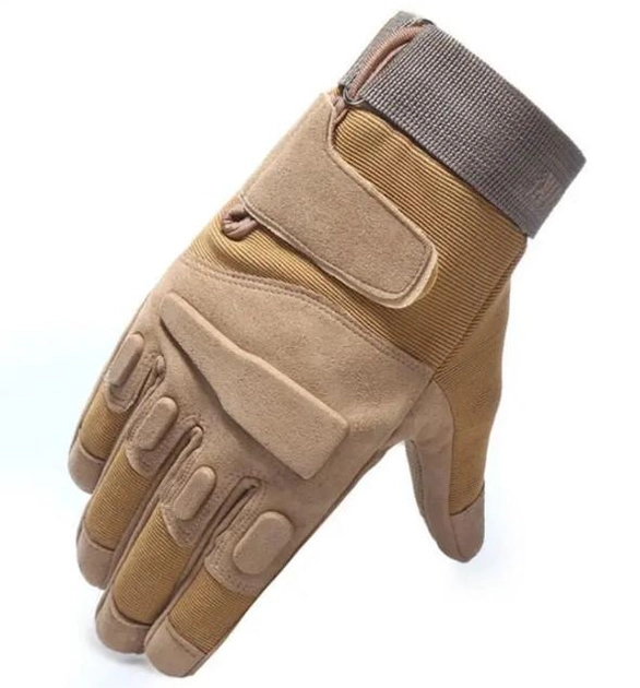 Перчатки защитные полнопалые на липучке FQ16S003 Песочный XL (Kali) - изображение 2