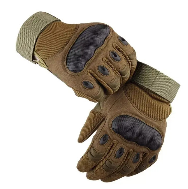 Перчатки защитные на липучке FQ20T001 Песочный L (Kali) - изображение 2