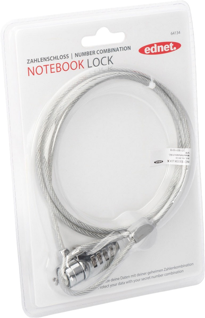 Замок для ноутбука Digitus Ednet Notebook Number Lock (4054007641342) - зображення 7