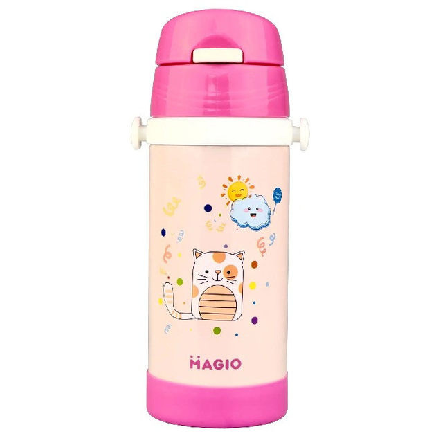 Термос с трубочкой для детей 350 мл MAGIO MG-1049P Pink N – фото ...