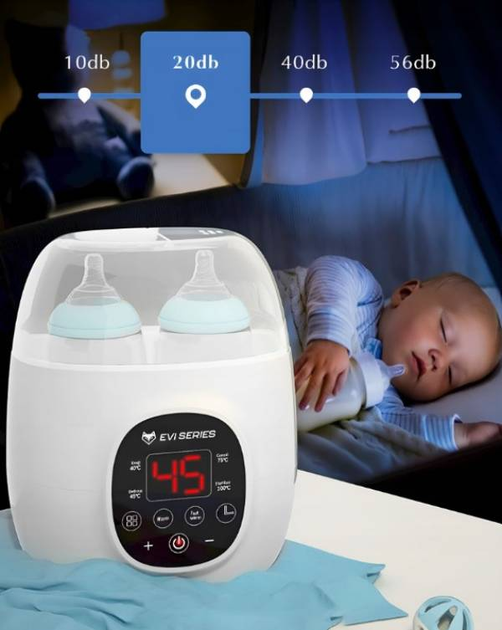 Розумний підігрівач пляшечок EVI HEATY 5в1 з функцією парової стерилізації - зображення 9