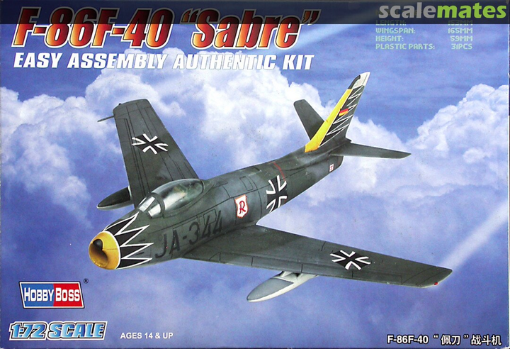 Samolot Hobby Boss 80259 F-86F-30 SABRE (6939319202598) - obraz 1