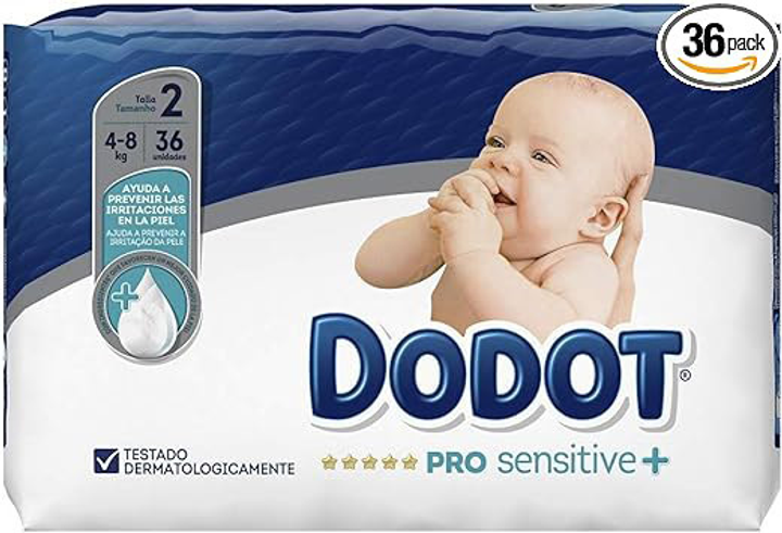 Підгузки Dodot Pro Sensitive T/2 4-8 кг 36U (8001841013886) - зображення 1