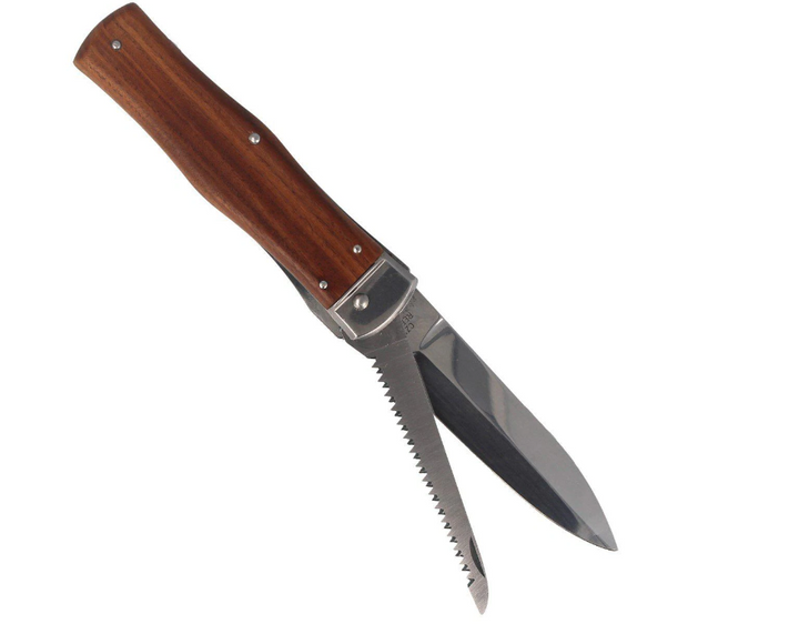 Складной Пружинный Нож с Пилою Mikov Predator 241-ND-2/KP Коричневый 007793 - изображение 2