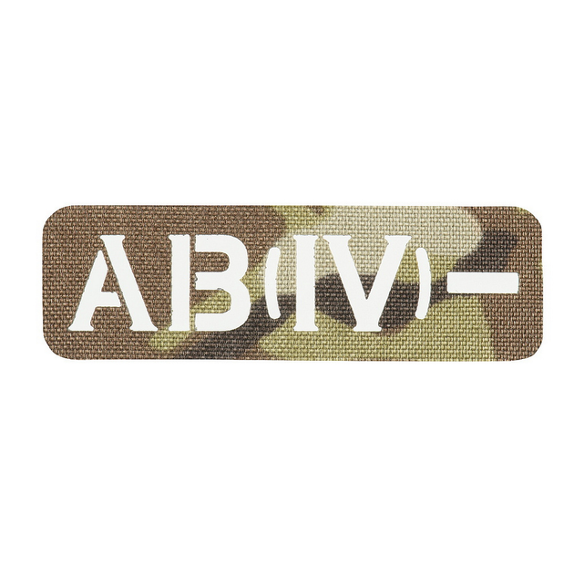 Нашивка M-Tac Группа Крови AB IV- Сквозная Laser Cut 25x80 Multicam IV Cordura 2000000129822 - изображение 1