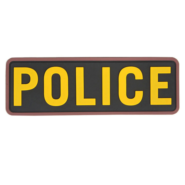 Нашивка Emerson Police PVC Patch Жовтий Поліція ПВХ 2000000116716 - зображення 1