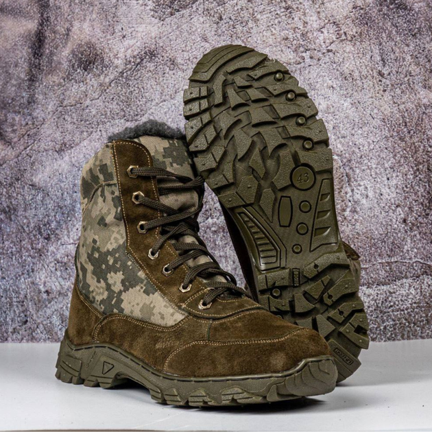 Демисезонные Берцы Тактические Ботинки Мужские Кожаные 42р (28 см) MBD-000037-RZ42 - изображение 1