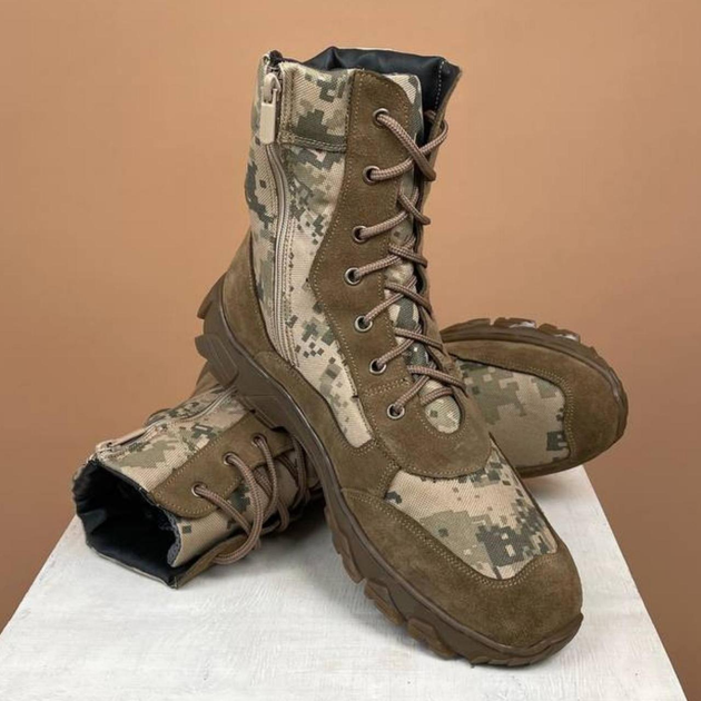 Демисезонные Берцы Тактические Ботинки Мужские Кожаные 43р (28,5 см) MBD-000001-RZ43 - изображение 1