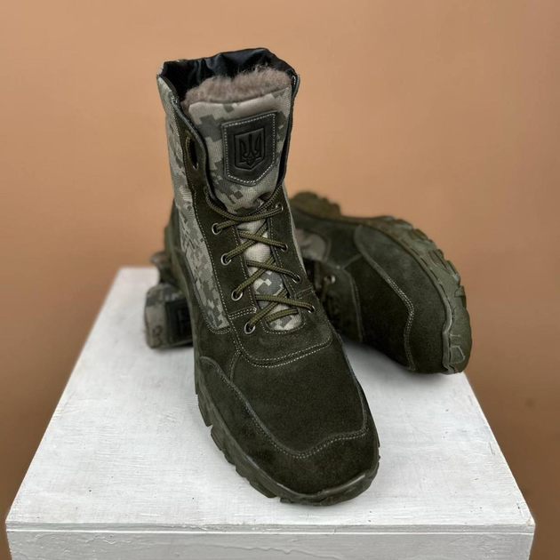 Демисезонные Берцы Тактические Ботинки Мужские Кожаные 47р (31 см) MBD-000065-RZ47 - изображение 1