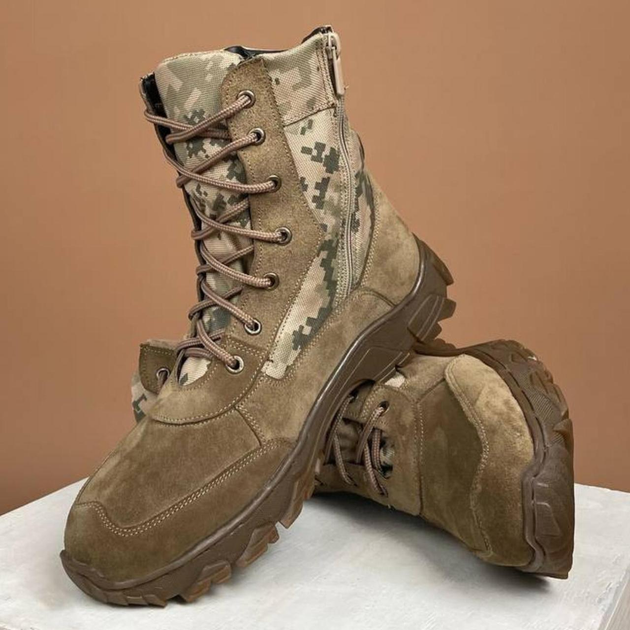 Демисезонные Берцы Тактические Ботинки Мужские Кожаные 46р (30,5 см) MBD-000009-RZ46 - изображение 2