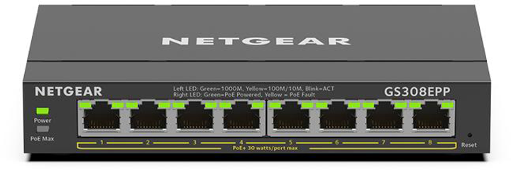 Комутатор Netgear GS308EPP (GS308EPP-100PES) - зображення 1