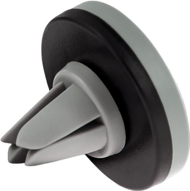 Універсальний автомобільний тримач Qoltec Mini магнітний для вентиляційної решітки чорно-сірий (5901878512273) - зображення 2