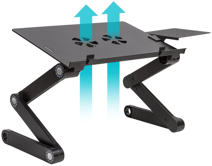 Портативний столик VHG S74 з охолодженням для ноутбука Laptop Table, Black - изображение 3