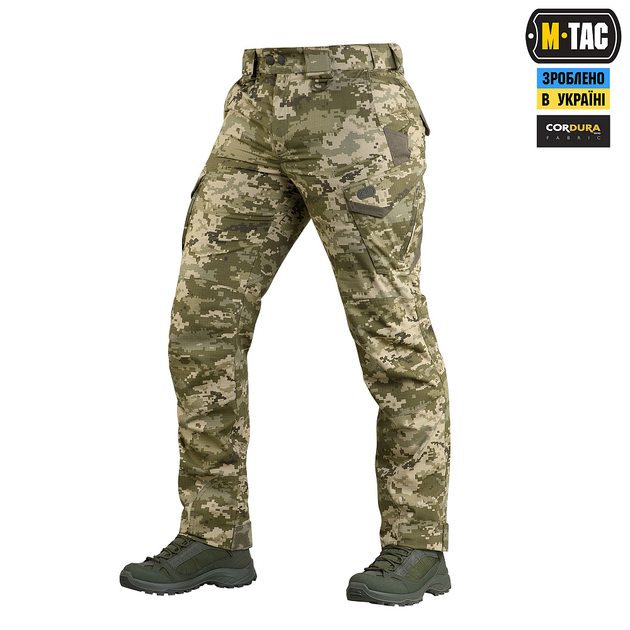 M-tac комплект штани тактичні із вставними наколінниками піксель кофта олива статутні 2XL - зображення 2