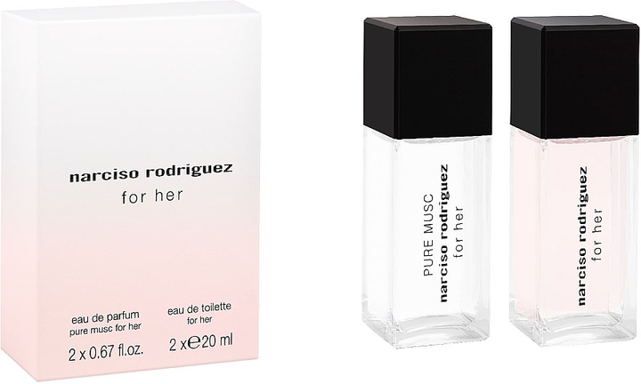 Zestaw damski Narciso Rodriguez For Her Woda perfumowana damska Pure Musc 20 ml + Musc Noir 20 ml (3423222056209) - obraz 2