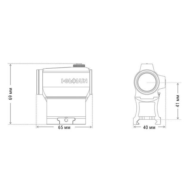 Коліматорний приціл HOLOSUN HE403C-GR - зображення 2