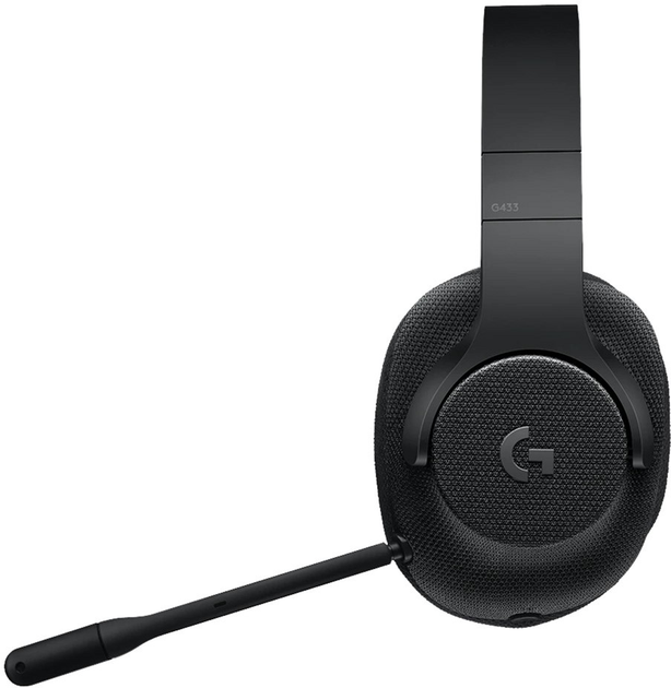 Słuchawki Logitech Wired Gaming Headset G433 7.1 Surround Triple Czarny (981-000668) - obraz 2