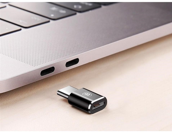 Адаптер-перехідник Baseus Micro USB (F) to Type-C (M) Adapter Converter Black (CAMOTG-01) - зображення 3