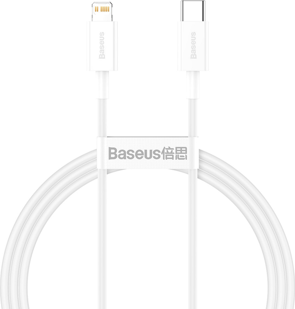 Kabel Baseus Superior Series Fast Charging Type-C do Lightning PD 20W 1 m Biały (CATLYS-A02) - obraz 1