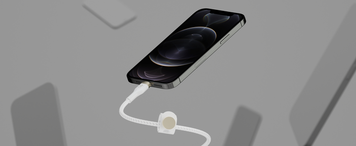 Kabel Belkin BRAIDED SILICONE USB-C - Lightning 1 m Biały (CAA011bt1MWH) - obraz 6