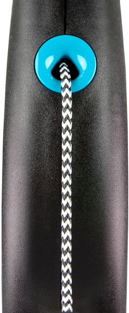 Повідець-рулетка Flexi Black Design S трос 5 м Блакитний (4000498033333) - зображення 2