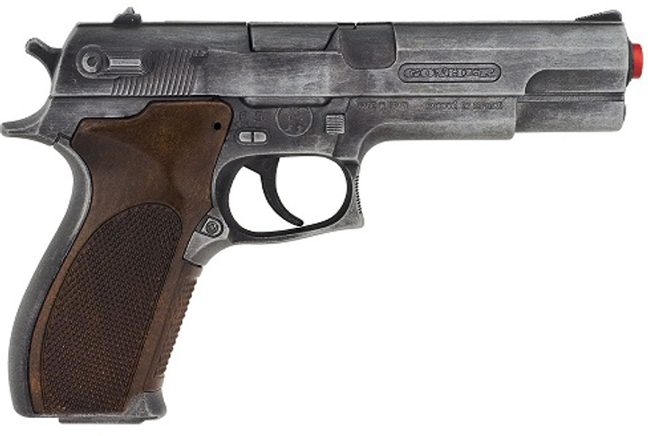 Pistolet Gonher Policyjny Metalowy (45/1) 8 naboi (8410982004514) - obraz 1