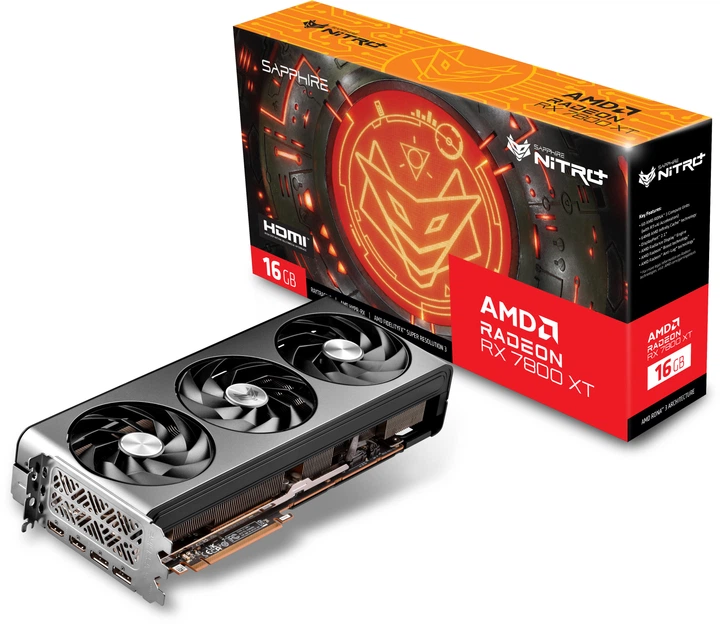 Видеокарта Sapphire PCI-Ex Radeon RX 7800 XT Nitro+ 16GB GDDR6