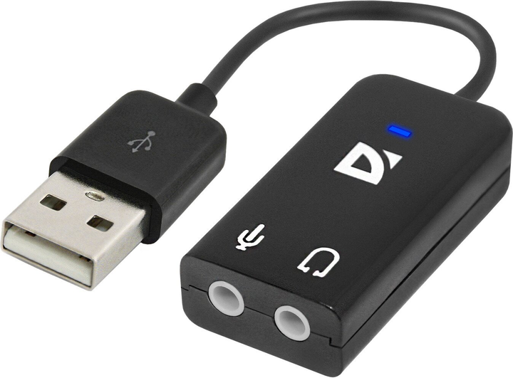 Przejściówka do słuchawek Defender Audio USB (4714033630023) - obraz 1