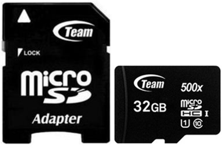 Karta pamięci Team microSDHC 32GB Class 10 UHS-1 (TUSDH32GCL10U03) - obraz 1